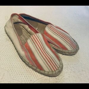 Gap orange striped canvas espadrilles 8